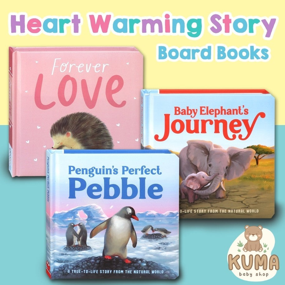 Forever Love/Penguin's Perfect Pebble/Baby Elephant's Journey Board Book