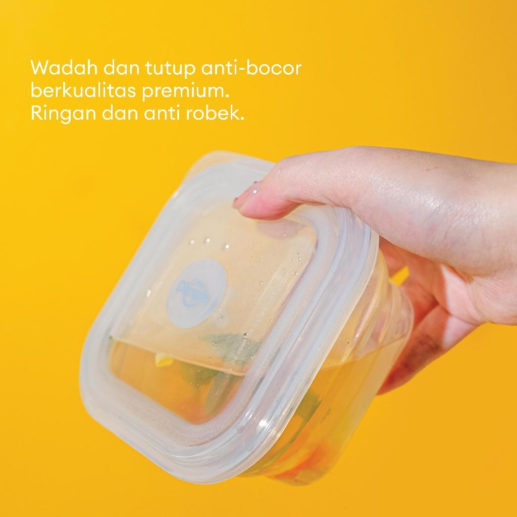 Little Dimple Pack & Fold Collapsible Food Container Tempat Penyimpanan Makanan Travel Silicone Silikon