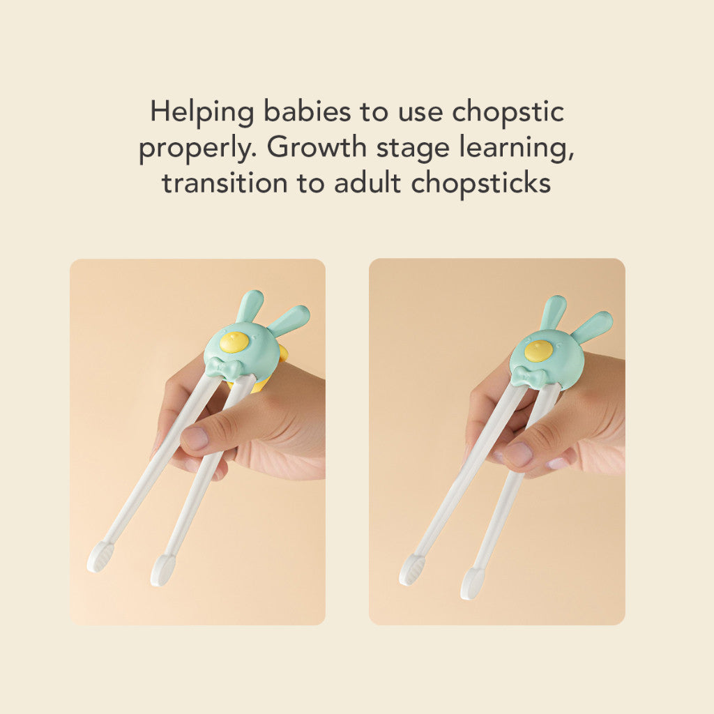 Sakumini Bunny Kids Training Chopstick Sumpit Anak Belajar Makan BPA Free