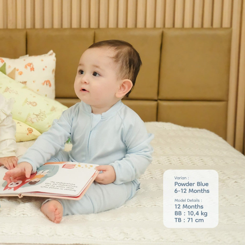 Nice Kids - Tencel Sleepsuit Boy Jumper Baby Baju Tidur Bayi Laki-Laki (0 Bulan-2 Tahun)