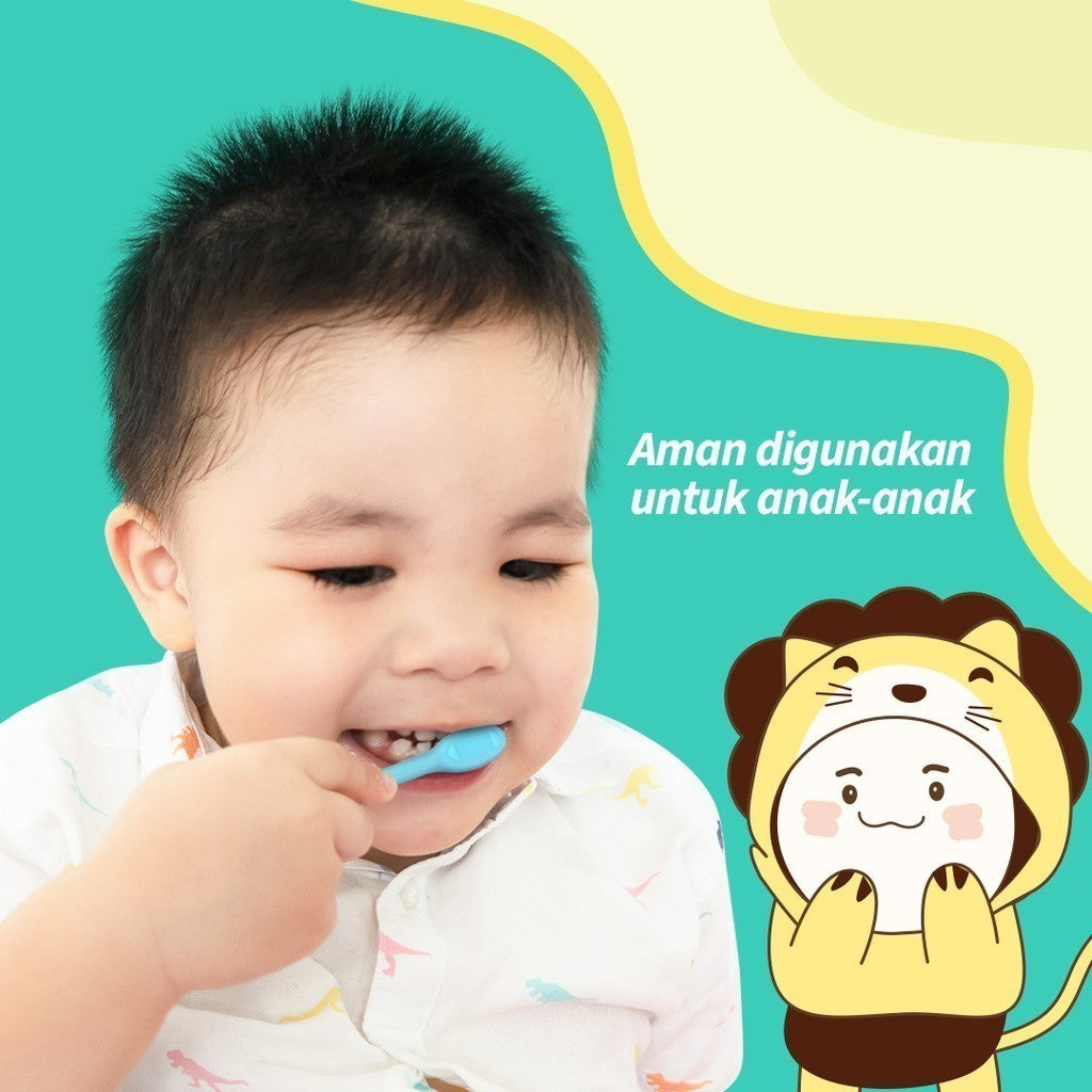 Bagus PiPi Kids Set Toothbrush - Sikat Gigi Silicone Anak BPA Free