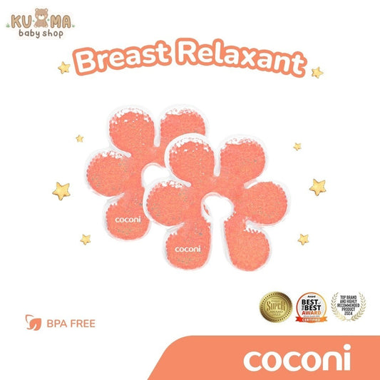 COCONI Breast Relaxant 2 Pcs Free Cover | Breast Gel Healing Pad | Kompres Payudara Ibu Hamil | Relaksasi Payudara Bantu Persiapan ASI | Perlengkapan Wajib Ibu Menyusui