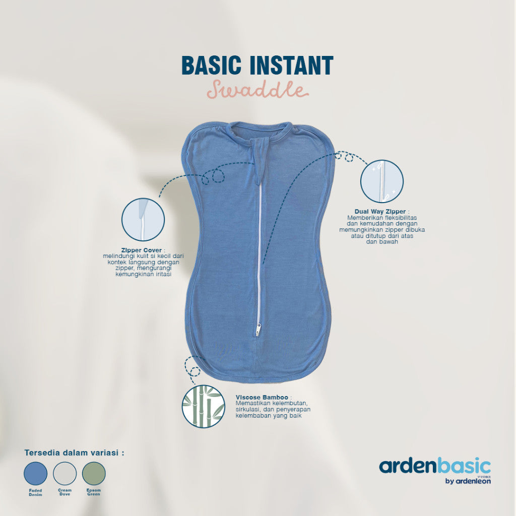 ARDENLEON ArdenBasic Basic Instant Swaddle Bedong Bayi