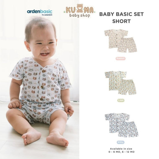 ARDENLEON ArdenBasic Baby Basic Set Short Setelan Pendek Bayi