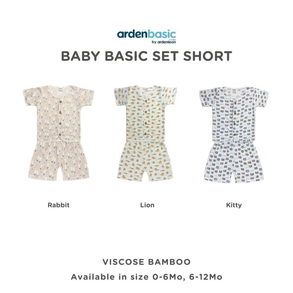 ARDENLEON ArdenBasic Baby Basic Set Short Setelan Pendek Bayi