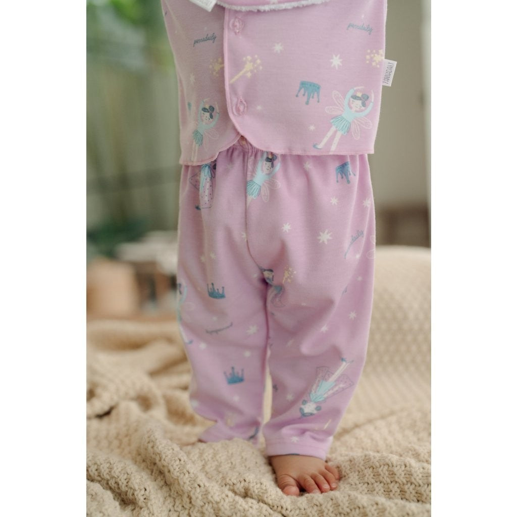 BOHOPANNA - PANNADAILY - BASIC LONG SET BABY GIRL PRINT - Setelan Baju Bayi Perempuan
