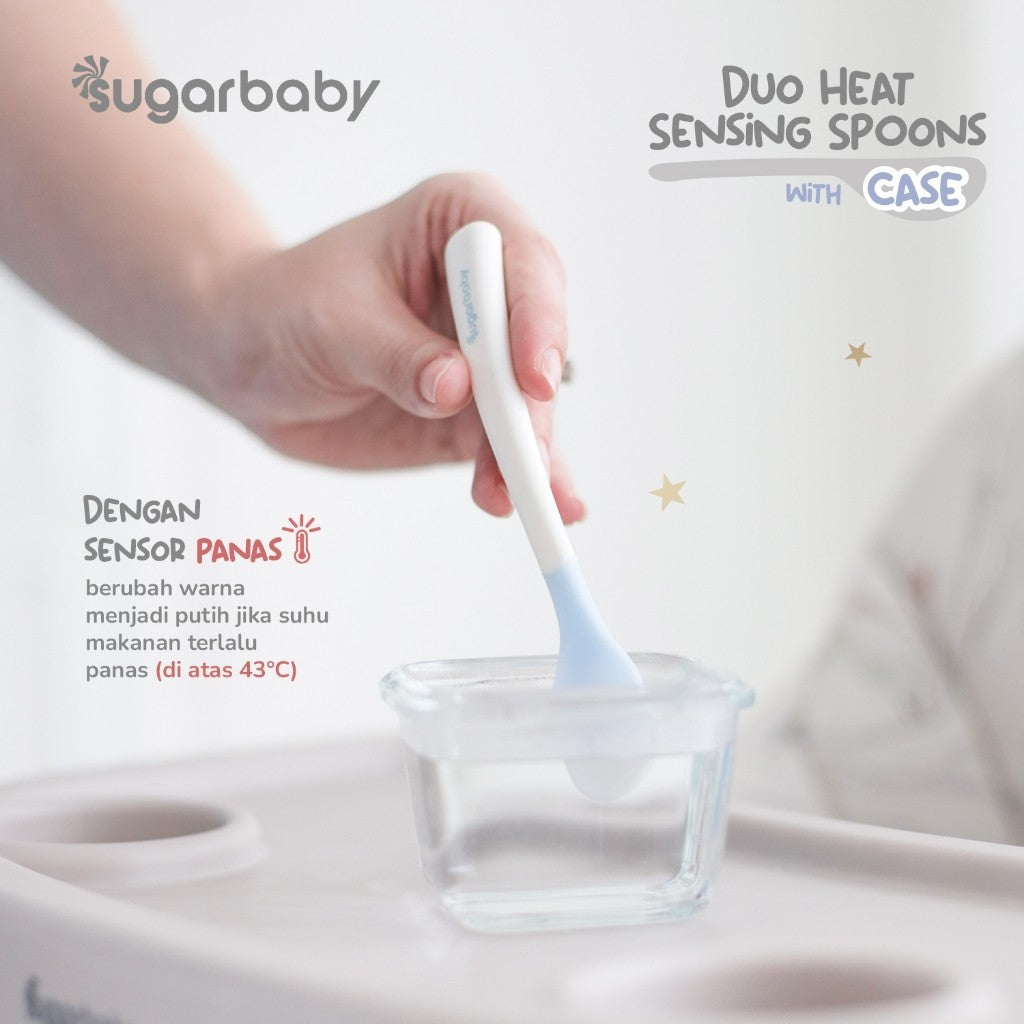 Sugarbaby Duo Heat Sensing Spoon BPA Free/Training Spoon/Peralatan Makan Bayi/Sendok Makan Bayi