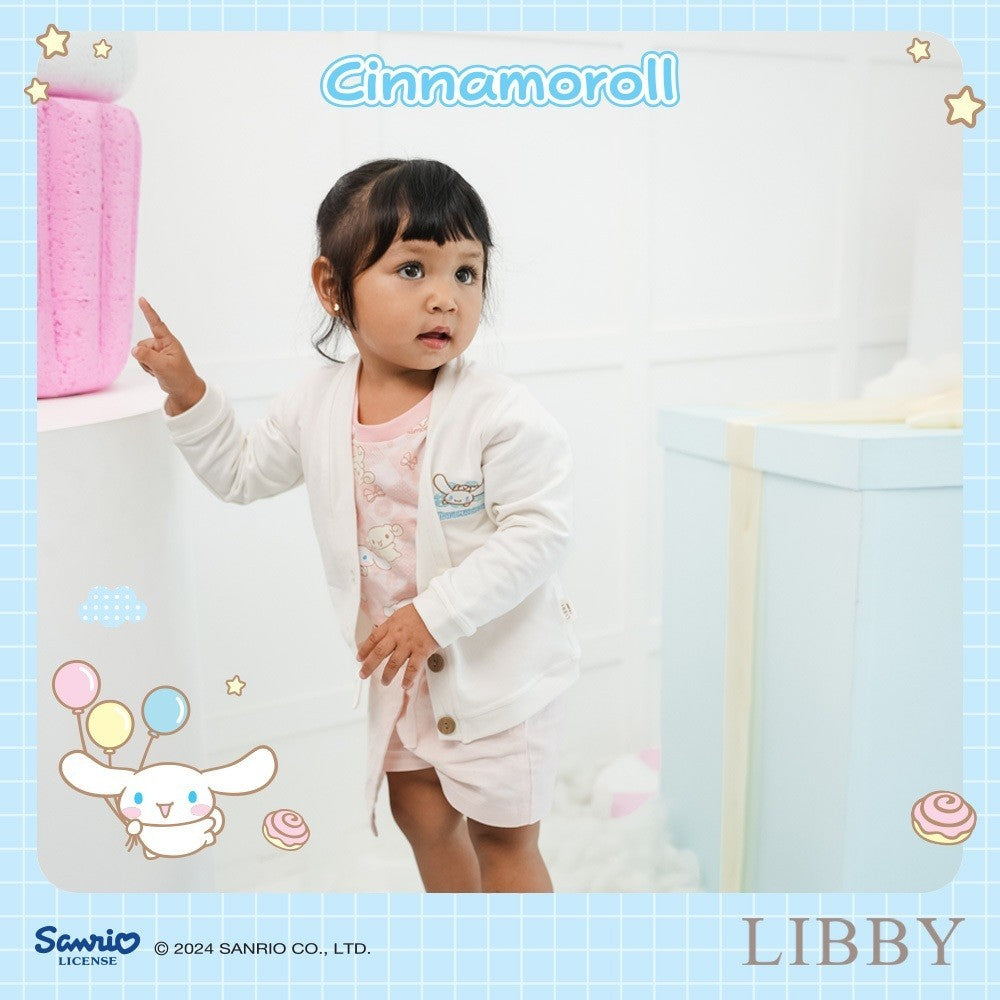 LIBBY Sanrio Elio Cardigan Anak Perempuan Kuromi Cinnamoroll 9 Bulan- 4 Tahun(1 Pcs)Sweater | Jaket