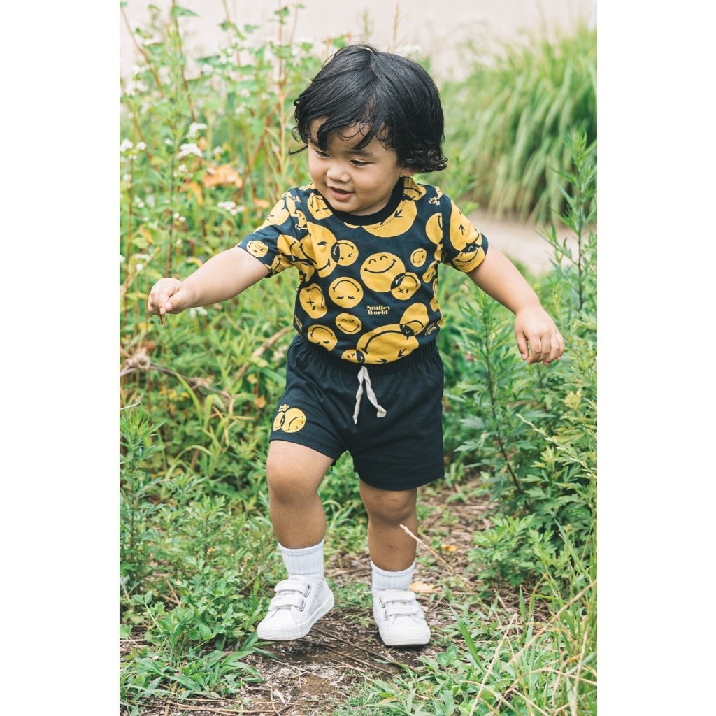 BOHOPANNNA - BOHOPANNA X SMILEY - BASIC SET - Setelan Baju Anak Laki-Laki