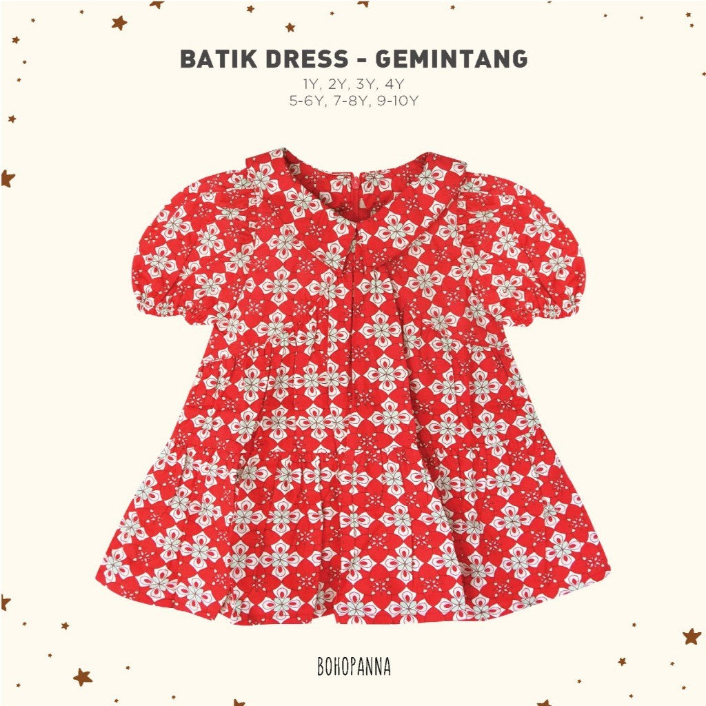 BOHOPANNA - BATIK DRESS - Dress Anak Perempuan 2473
