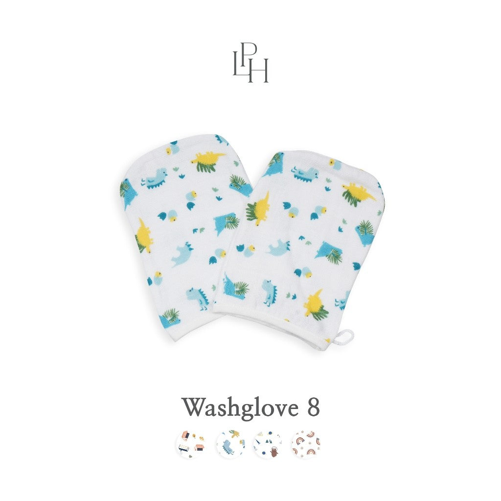 Little Palmerhaus - Washglove Set Of 2 (Waslap Bayi Isi 2) 8.0