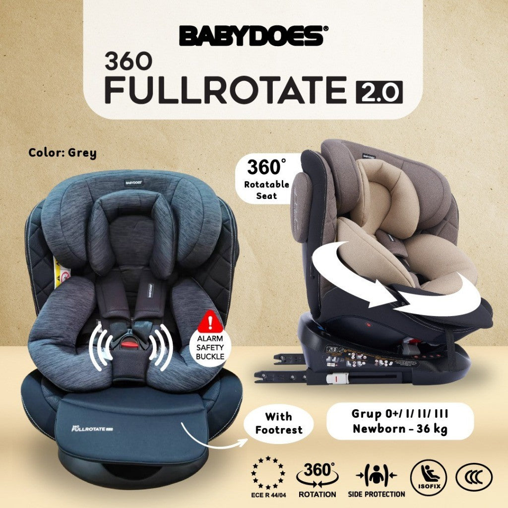 BABYDOES Full Rotate 2.0 Carseat Kursi Duduk Mobil Bayi