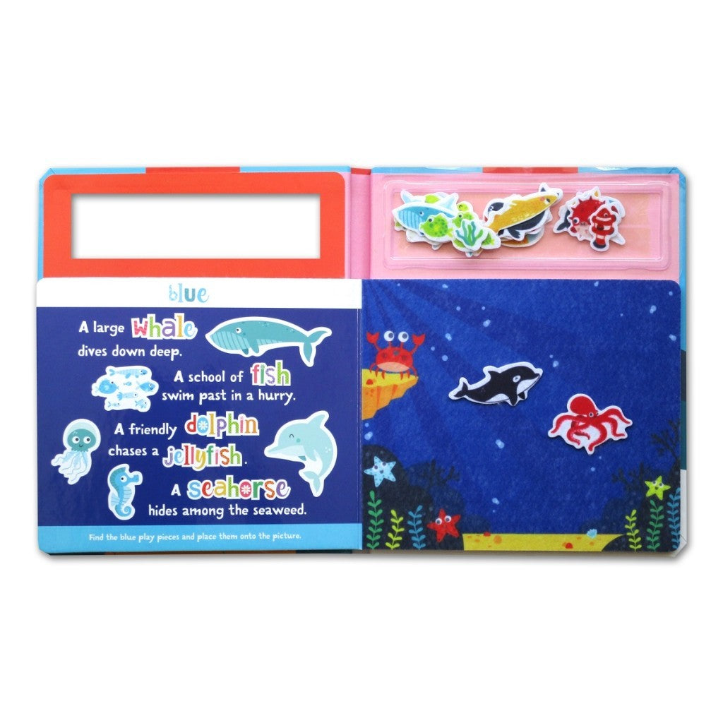 Play Felt First Words On the Farm/Colours Under the Sea  (Contains 25 Felt Pieces and 5 Play Scenes)