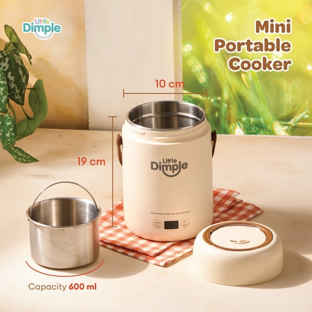 Little Dimple Mini Portable Cooker - Alat Masak Mpasi - Rice Cooker