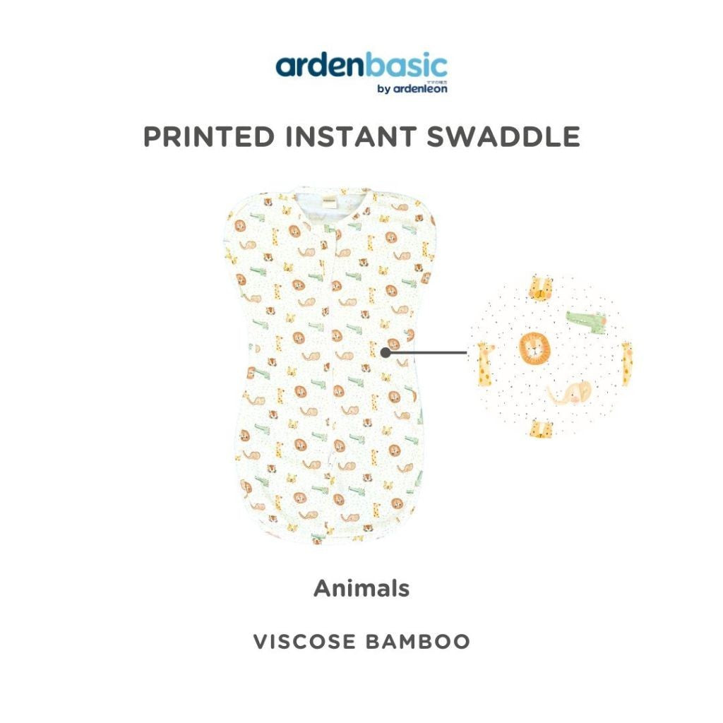 ARDENLEON ArdenBasic Printed Instant Swaddle Bedong Bayi