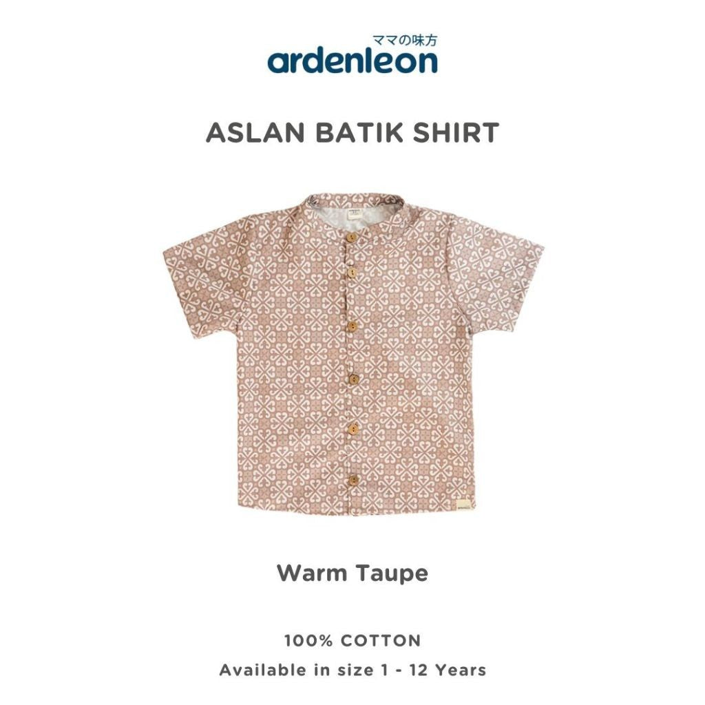 ARDENLEON Atasan Kemeja Anak Laki Laki Aslan Batik Shirt 2.0
