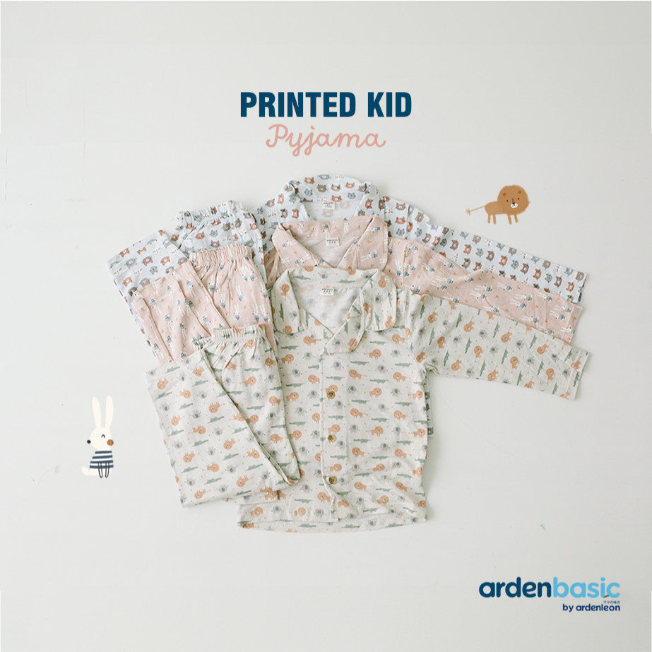 ARDENLEON ArdenBasic Printed Kid Pyjama Setelan Baju Tidur Anak