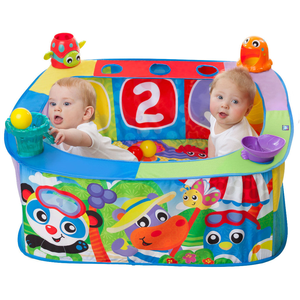 Playgro Baby Pop And Drop Activity Ball Gym - Matras Bermain Anak Bayi Balita
