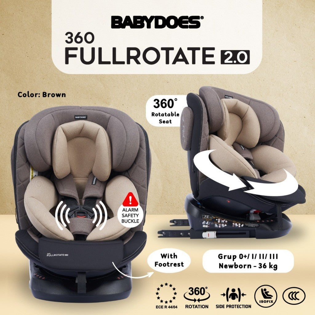 BABYDOES Full Rotate 2.0 Carseat Kursi Duduk Mobil Bayi
