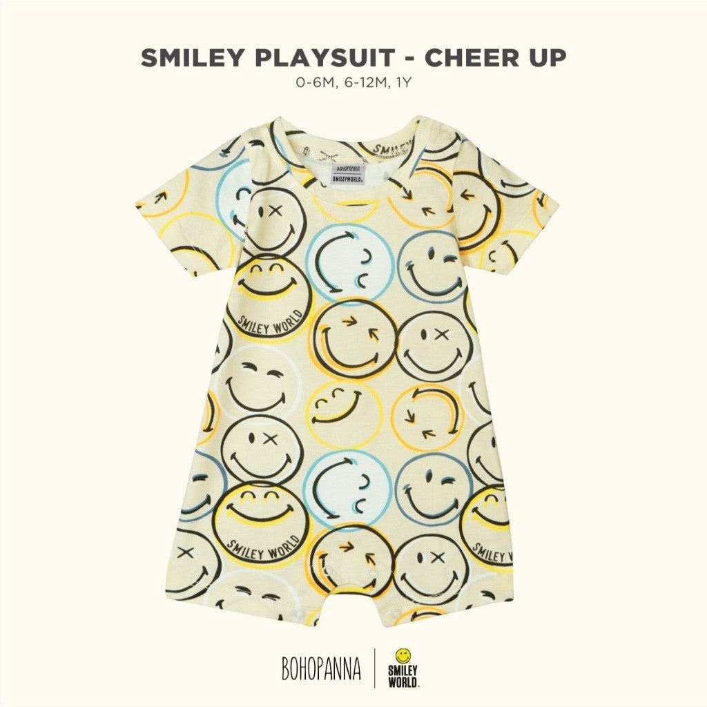 BOHOPANNA - BOHOPANNA X SMILEY - PLAYSUIT - Jumper Bayi Laki-Laki