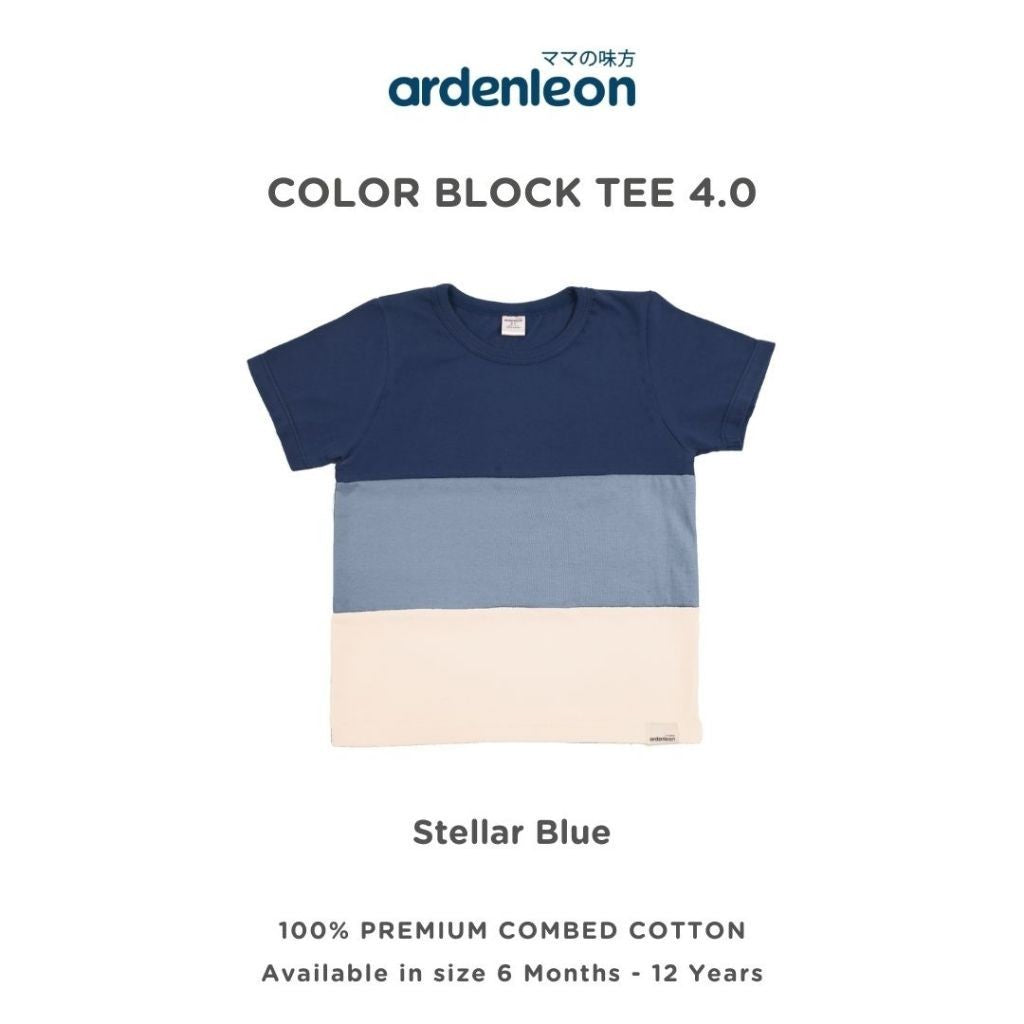 ARDENLEON Atasan Kaos Anak Color Block Tee 4.0 6 Bulan - 12 Tahun
