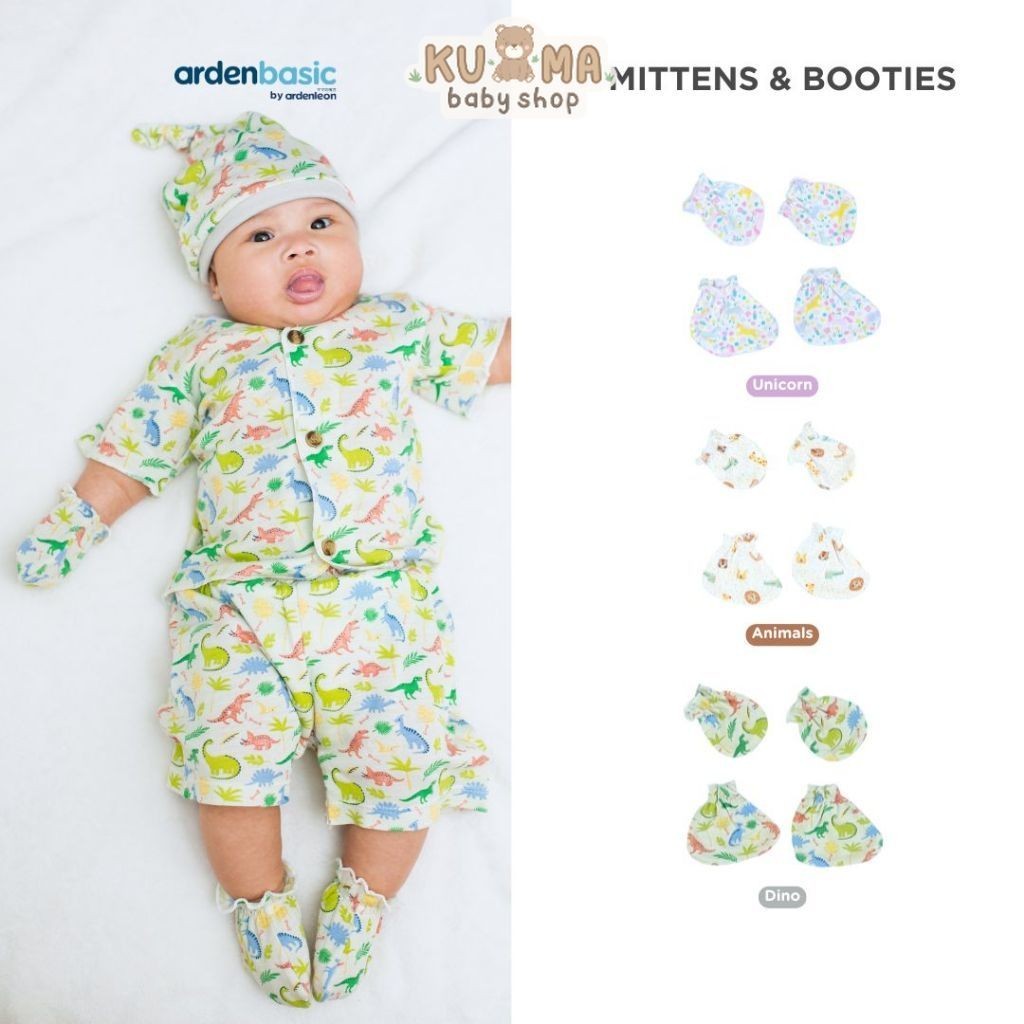 ARDENLEON ArdenBasic Mittens Booties Sarung Tangan Sarung Kaki Bayi