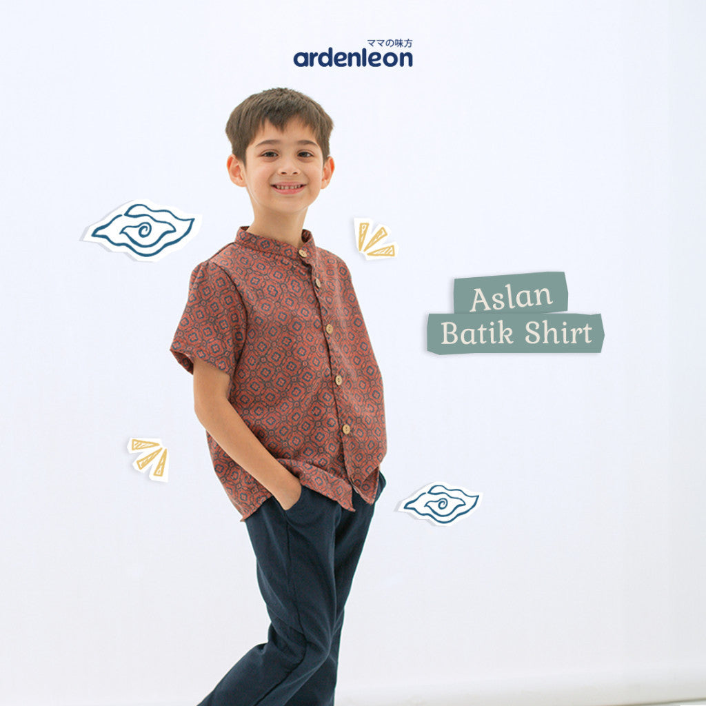 ARDENLEON Atasan Kemeja Anak Laki Laki Aslan Batik Shirt 2.0