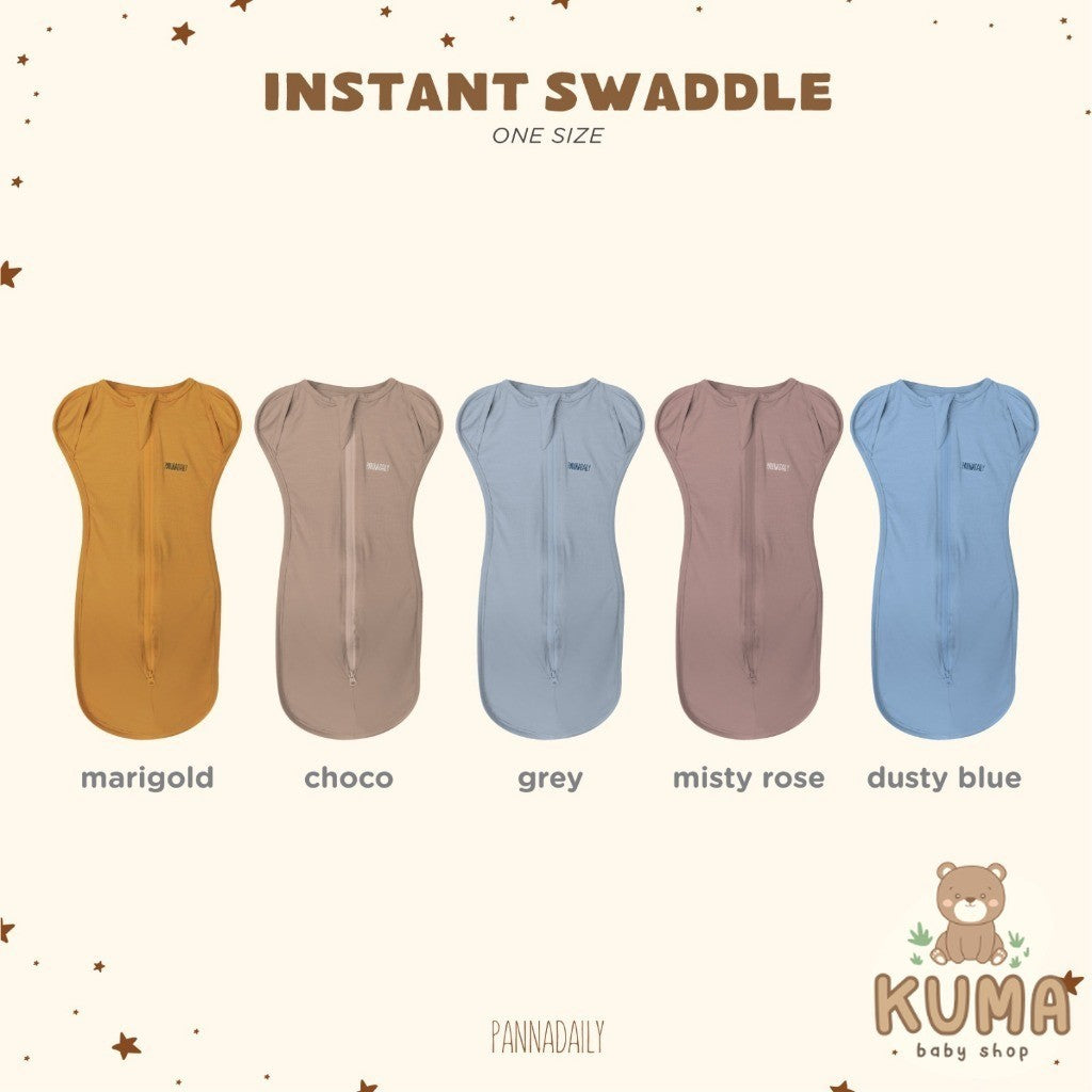 BOHOPANNA - PANNADAILY - INSTANT SWADDLE - Bedong Bayi - Swaddle Bayi