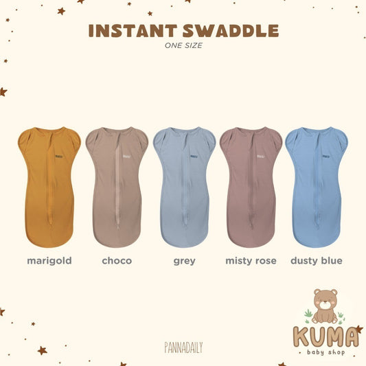 BOHOPANNA - PANNADAILY - INSTANT SWADDLE - Bedong Bayi - Swaddle Bayi