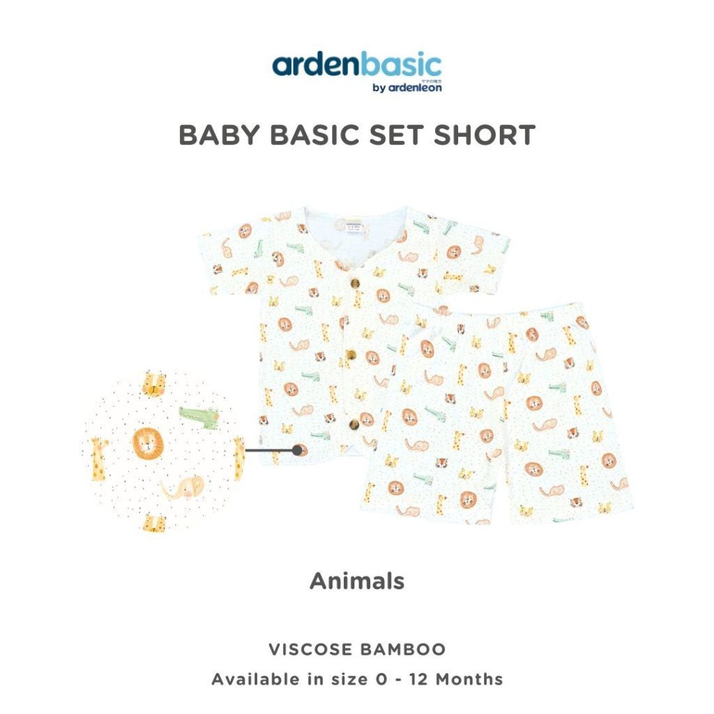 ARDENLEON ArdenBasic Baby Basic Set Short Setelan Pendek Bayi