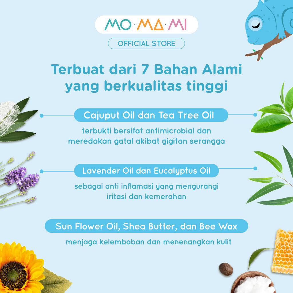 Momami After Bite Balm 14gr – Itch Relief Balsem Pereda Ruam Gatal Gigitan Nyamuk Serangga Anak Bayi