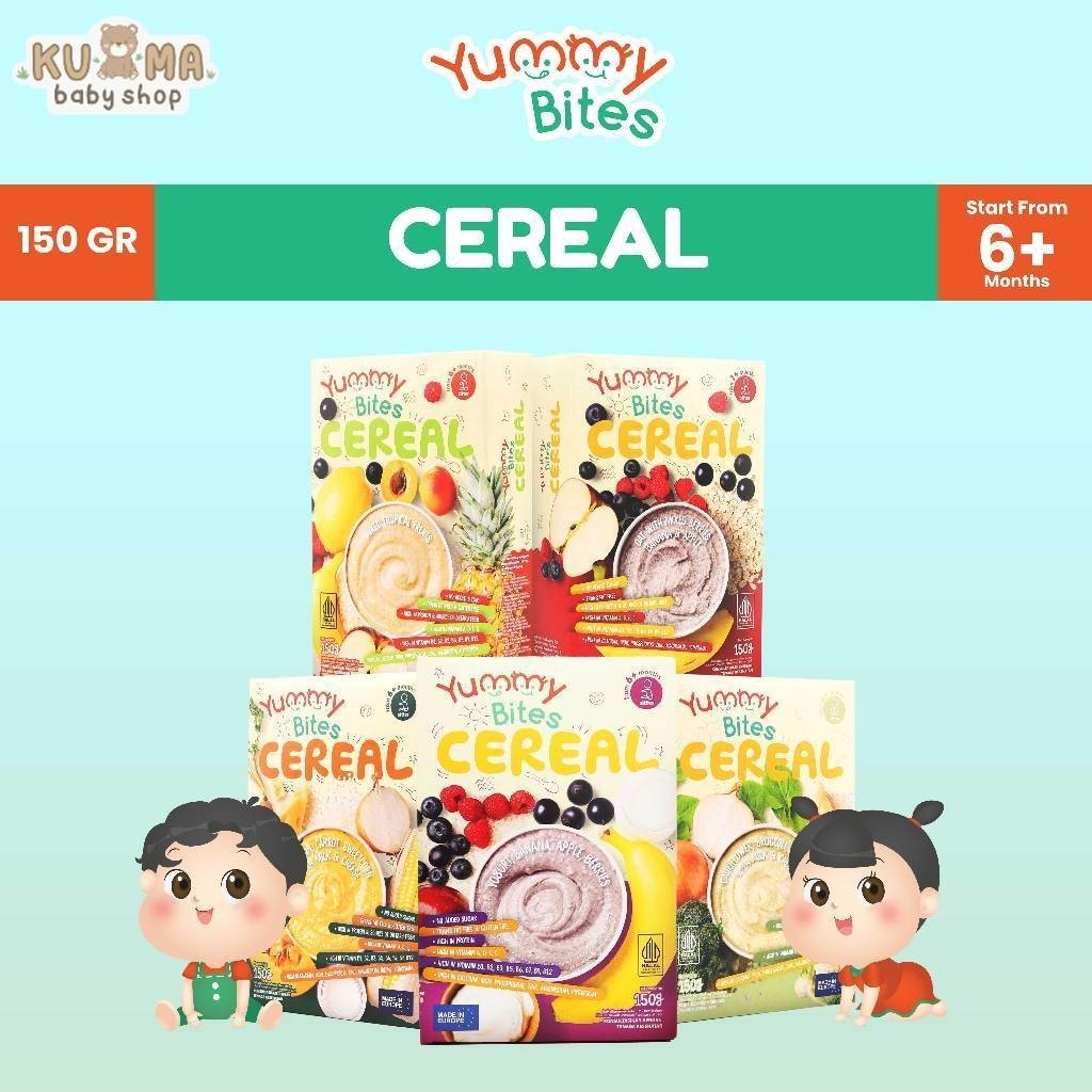 [NIKITA WILLY EXCLUSIVE] Yummy Bites Cereal 150 GR/ MPASI Baby/ Bubur Bayi Oatmeal mpasi Penambah Nafsu Makan Penambah Berat Badan BB Booster MPASI Bayi Anti GTM