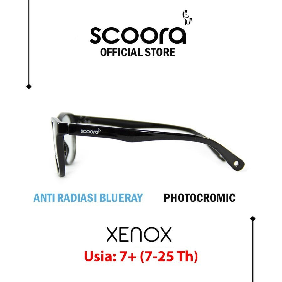 SCOORA Xenox Kacamata Usia Anak 7+ ( 7 - 25 thn ) Anti Radiasi & Anti UV - Variasi Warna
