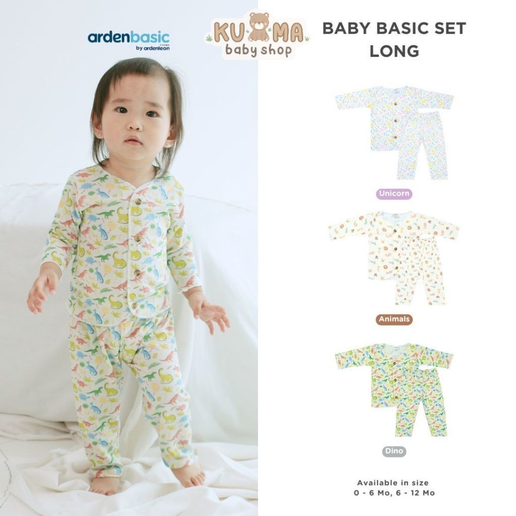 ARDENLEON ArdenBasic Baby Basic Set Long Setelan Panjang Bayi