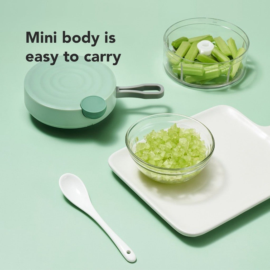 Sakumini Chopper Grinder Manual Blender Tarik Penggiling Penghalus Makanan