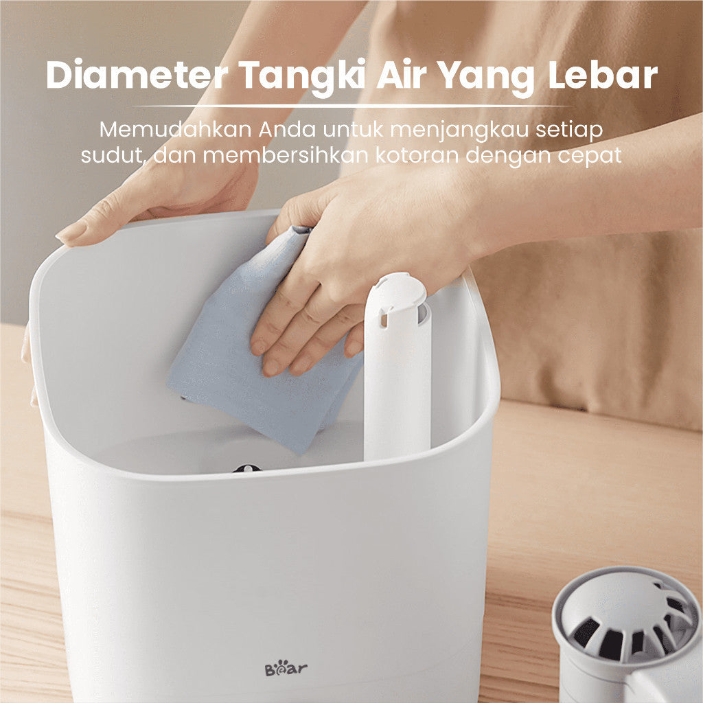 BEAR Top Fill Humidifier 4 L Diffuser Essential Oil Aromaterapi 4L / Alat Penjaga Kelembaban Udara Ruangan