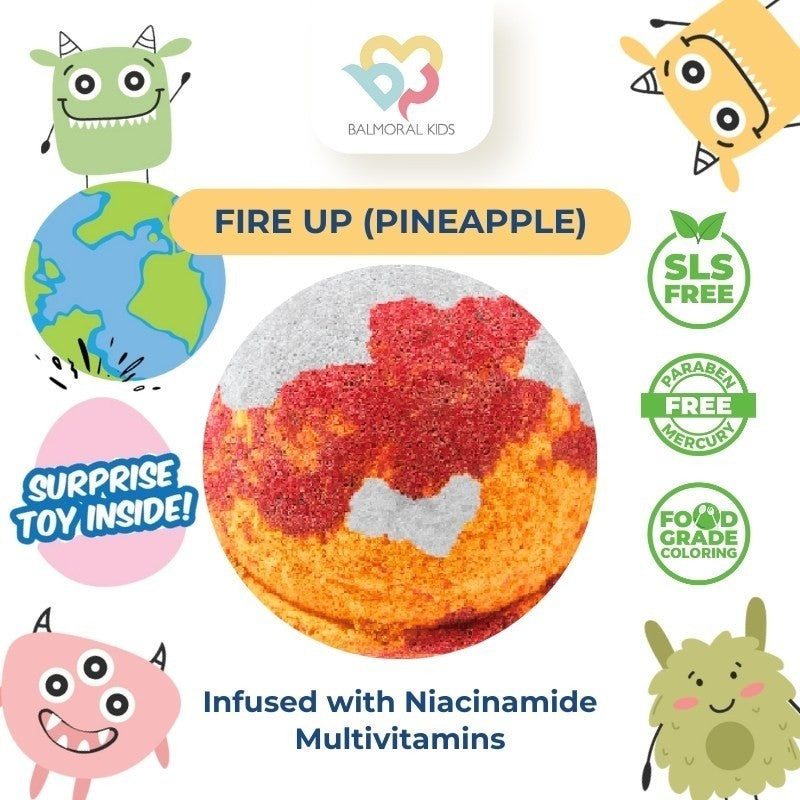 Balmoral Kids Sensory Bath Bombs Earth Series With Surprise Toys Colorful Scent