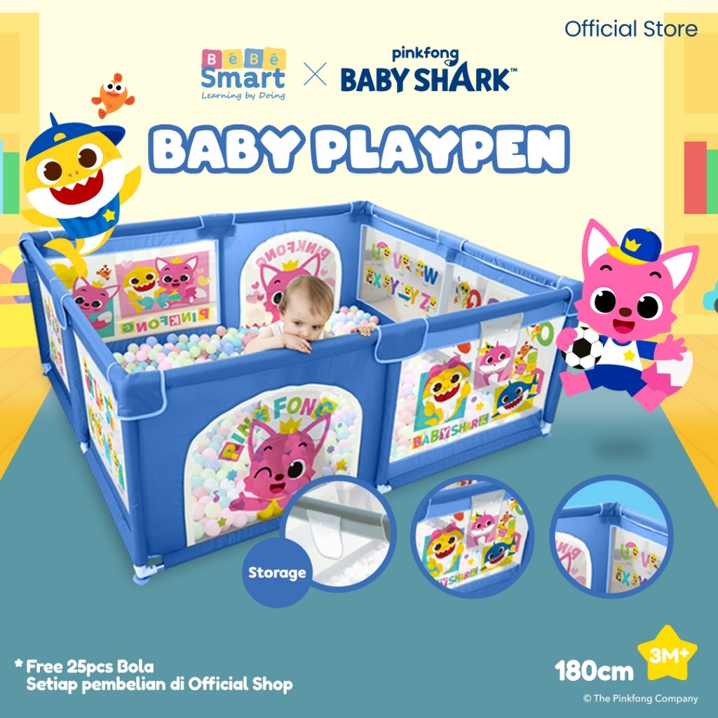 BEBE SMART Pagar Bayi / Pagar Bayi Bermain / Pagar Mainan Anak / Playpen Bayi / Pagar Main Anak