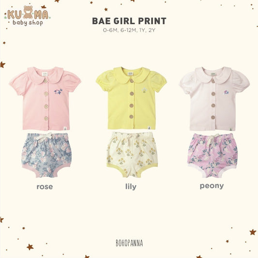 BOHOPANNA - BAE GIRL - Baju Setelan Bayi Perempuan BP2407