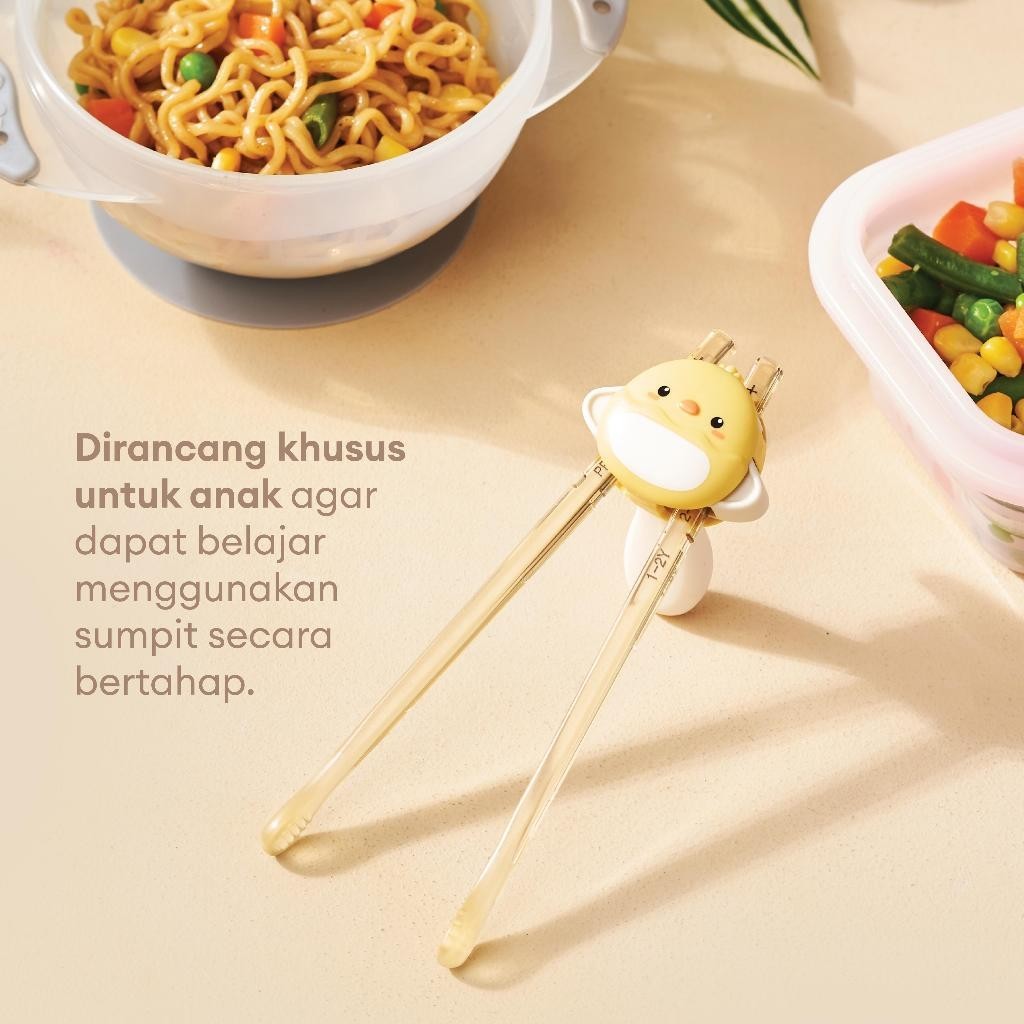 Little Dimple 3 Stages Training Chopstick - Sumpit Belajar Anak Adjustable BPA Free