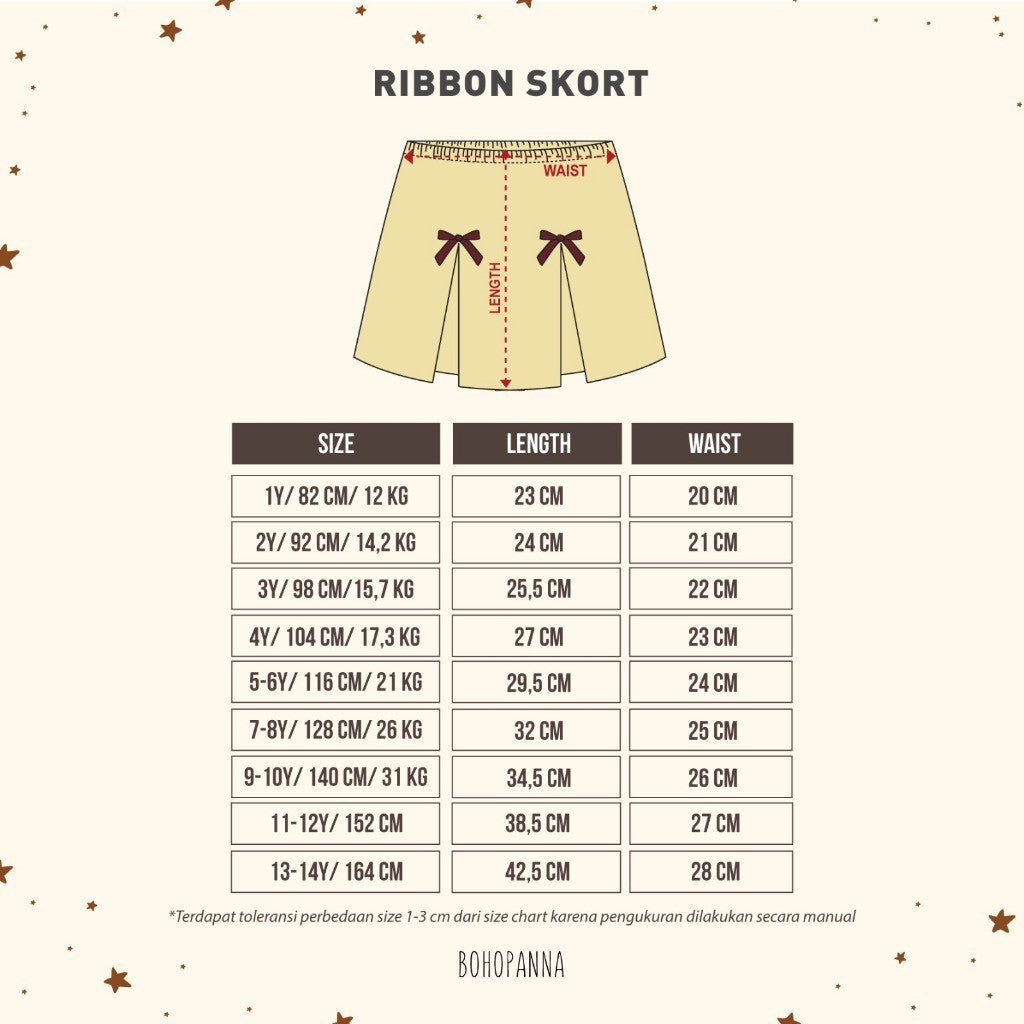 BOHOPANNA - RIBBON SKORT - Rok Anak Perempuan Butter