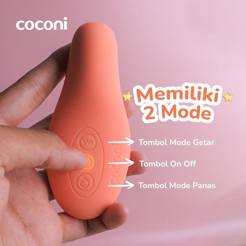 Coconi Warming Lactation Massager | Alat Pijat Laktasi ASI dengan Penghangat dan Getaran, Lancarkan ASI Tersumbat