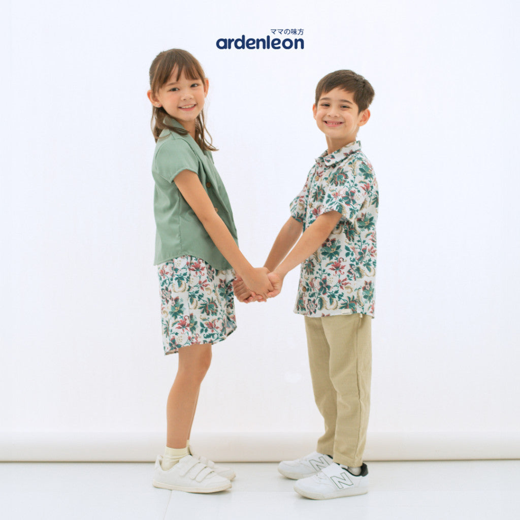 ARDENLEON Atasan Kemeja Anak Laki Laki Collar Batik Shirt 2.0