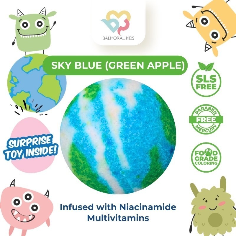 Balmoral Kids Sensory Bath Bombs Earth Series With Surprise Toys Colorful Scent