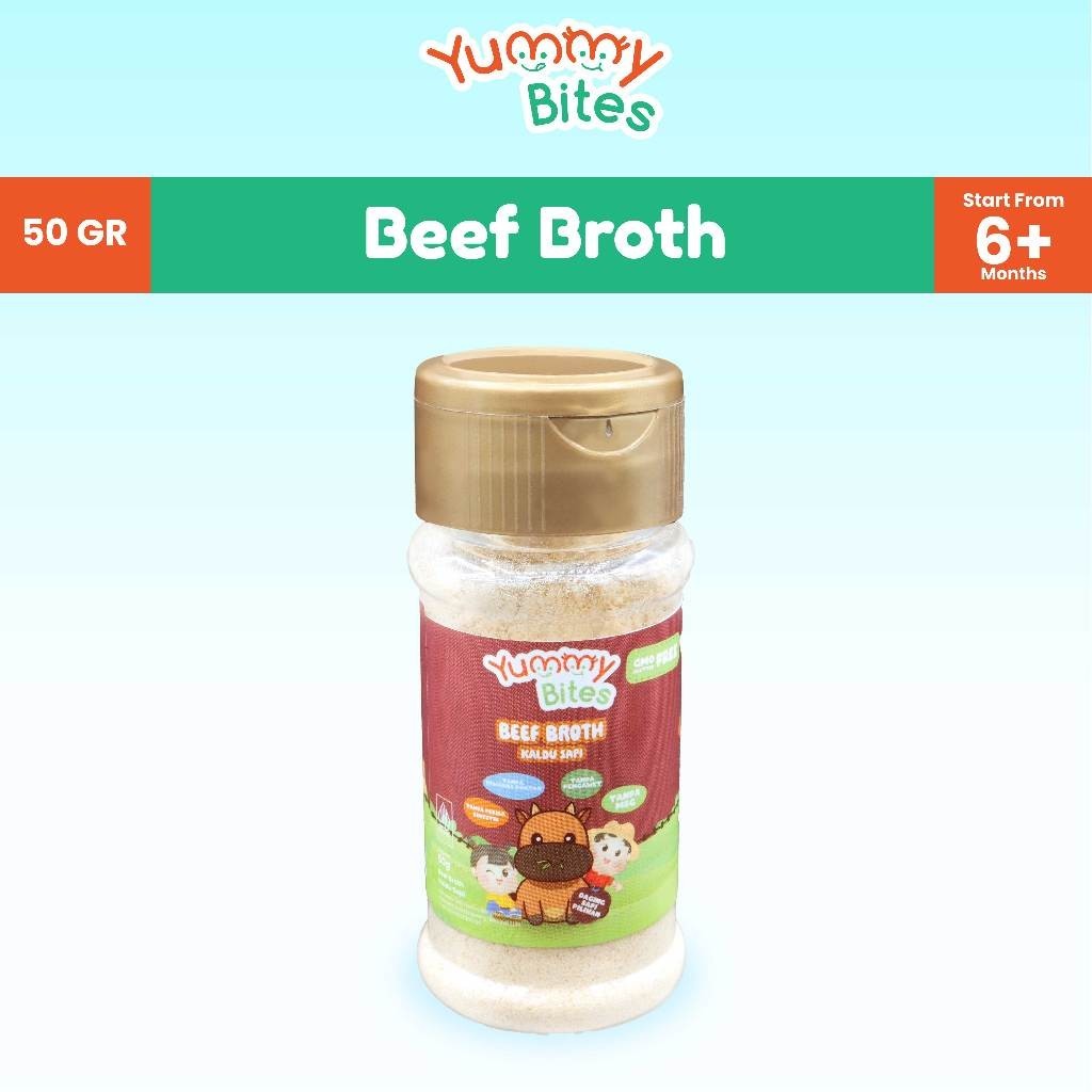 Yummy Bites Kaldu Bumbu MPASI Bayi 50gr / Beef / Chicken Broth for Baby