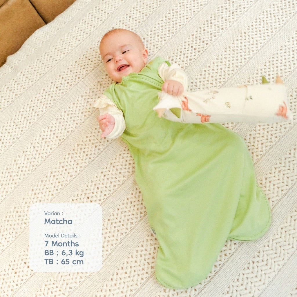 Nice Kids - Tencel Sleepsack Bedong Jumper Instan Baby New Born Unisex (0-6 Bulan)