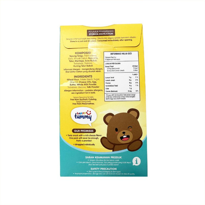 Happy Tummy Cheese Biscuit / Camilan Bayi & Anak 30 gr Halal