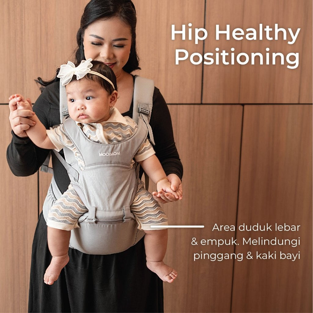 Gendongan Bayi Hipseat Lembut & Ringan - Lightweight Hipseat Carrier MOOIMOM