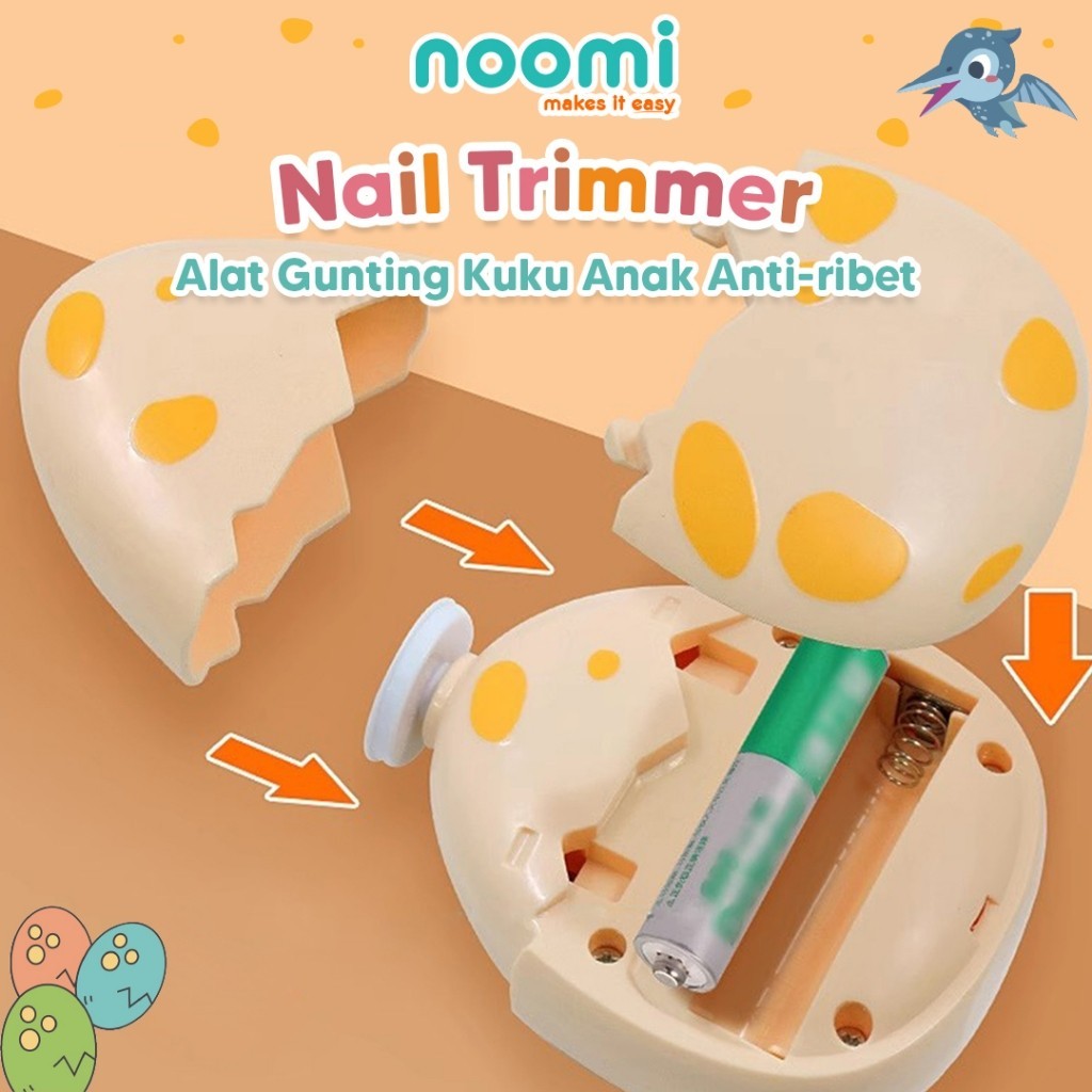 Noomi - Nail Trimmer | Gunting Pemotong Kuku Bayi Elektrik