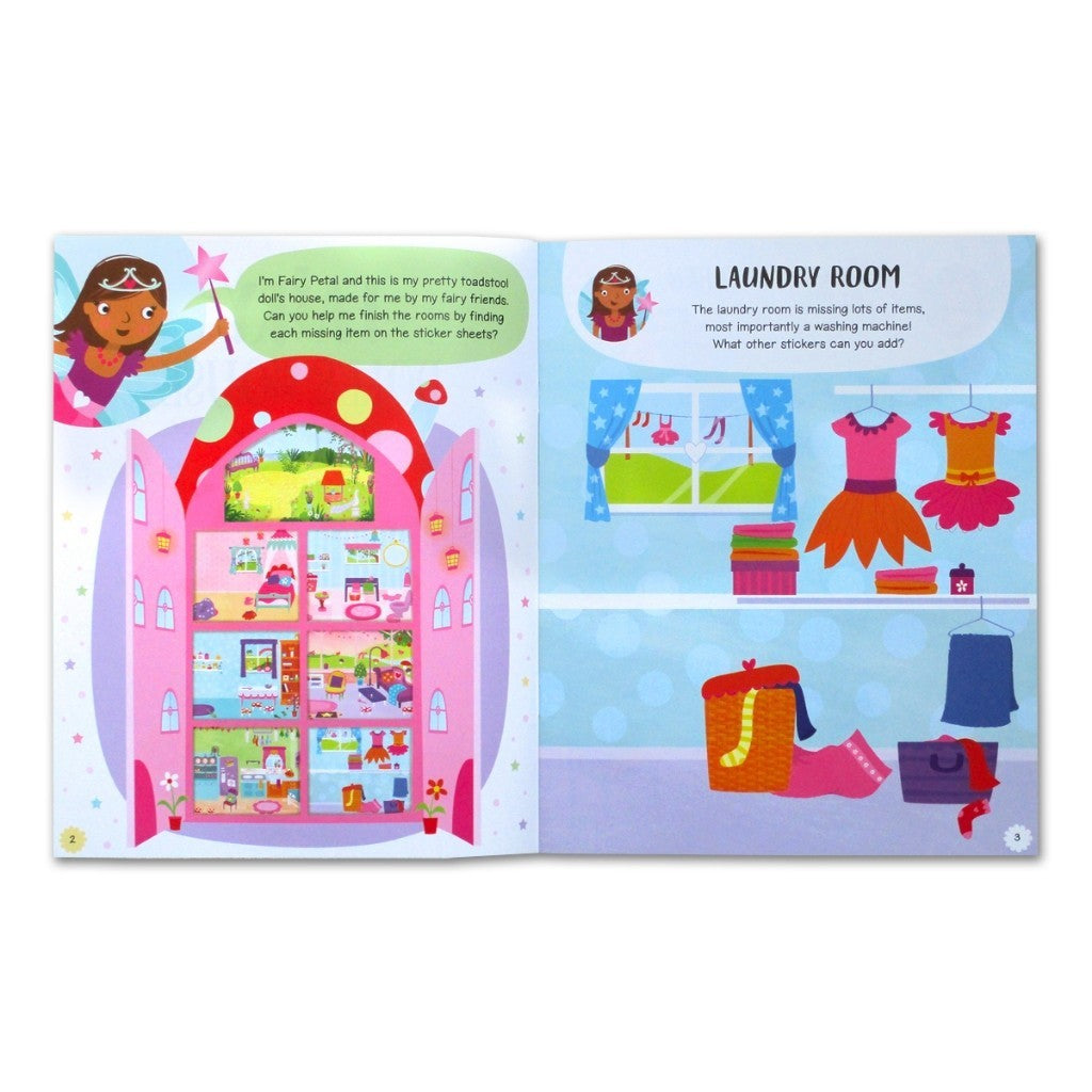 Mermaid/Ballerina/Fairy/Princess Doll's House Sticker Book (Decorate The Palace With Over 100 Stickers!) [Igloo Books]